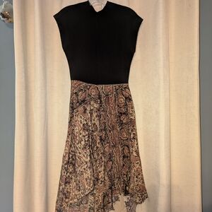 JW ANDERSON Black and Brown Asymmetrical Dress